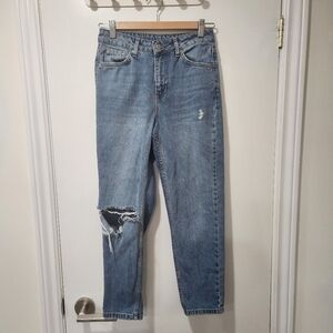 Top Shop Light Wash Mom Jeans Size 26